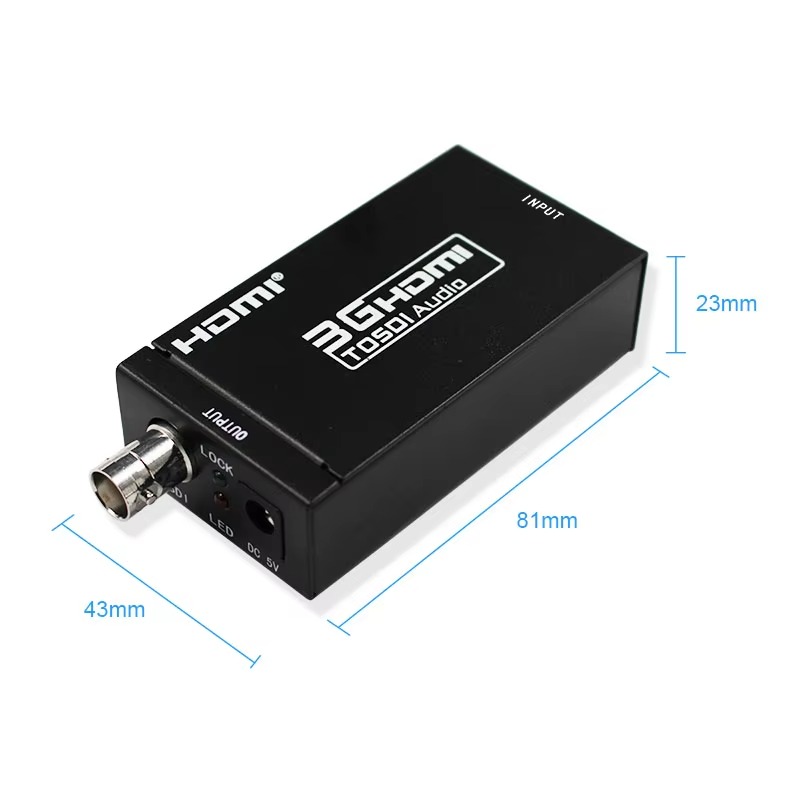 3g hdmi til sdi konverter lyd hd-sdi adapter bnc 1080p dac konverter til skærm hdtv