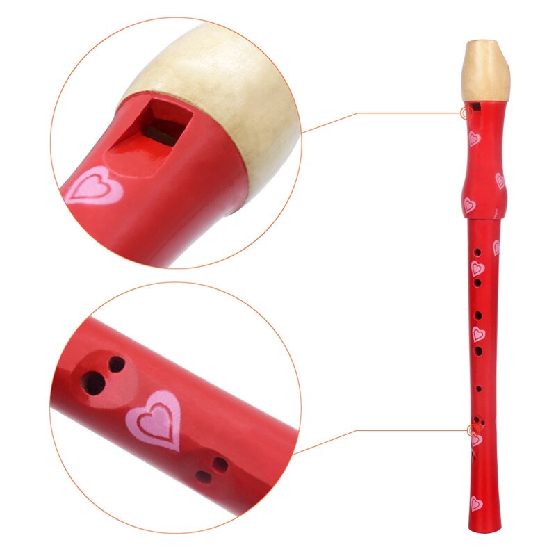 8-Gat Fluit Klarinet Piccolo Trompet Trompet Speelgoed Houten Vroege Jeugd Onderwijs Speelgoed Muzikale Onderwijs Muziekinstrument Whit