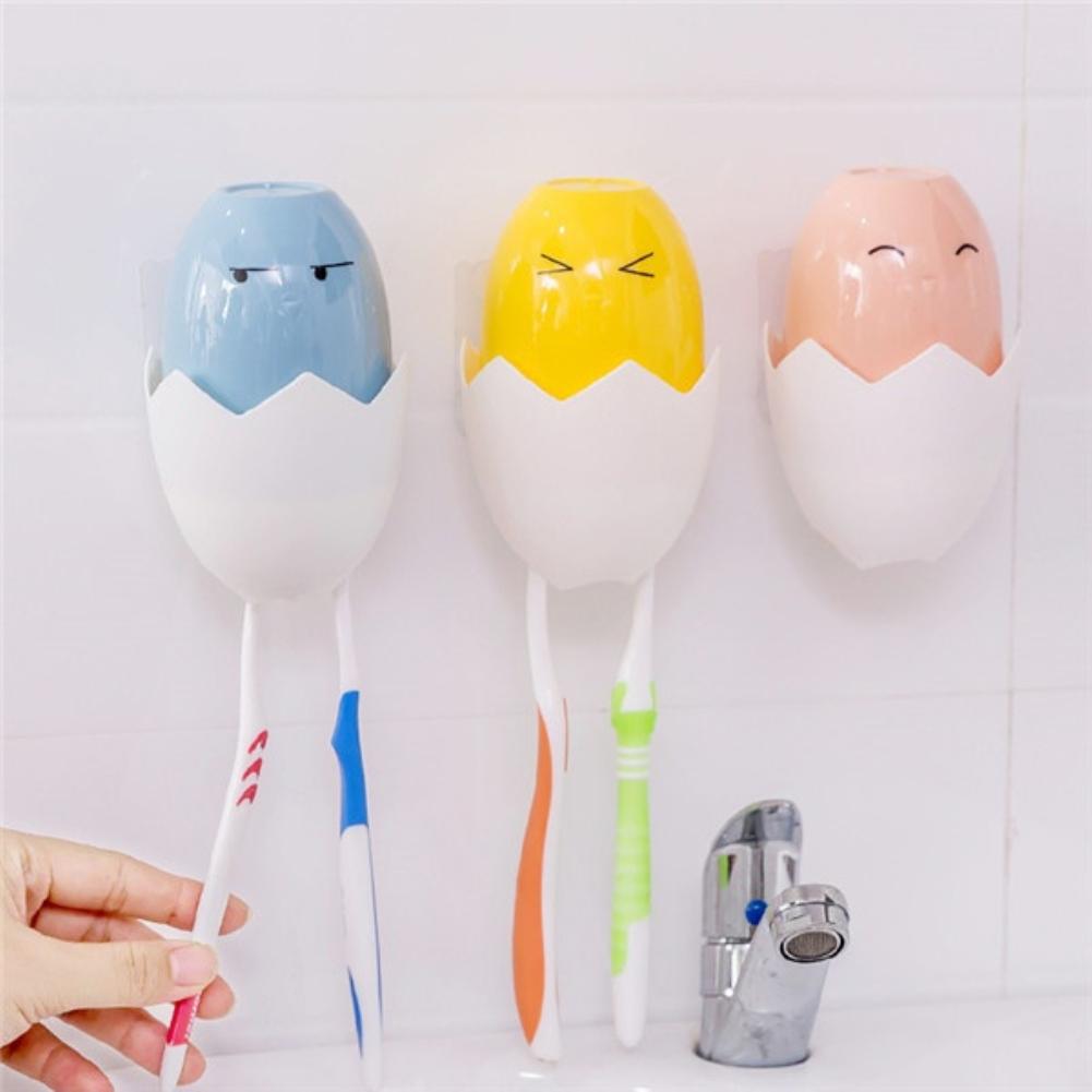 Oeufs de poussin Expressions mur pâte d'aspiration porte-brosse à dents fournitures de salle de bain