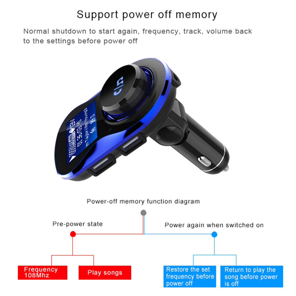 Bluetooth Car Kit MP3 Speler Fm Zenders Draadloze Adapter Usb Laders