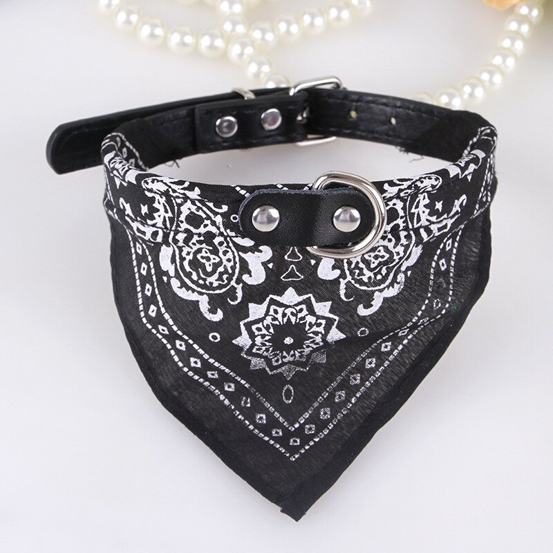Verstelbare halsdoek voor honden, puppy's en katten, stropdas, bandana, halsband, halsdoek voor katten, accessoires voor kleine honden, verzorging, maat s/m/l/xl: Zwart / Ik
