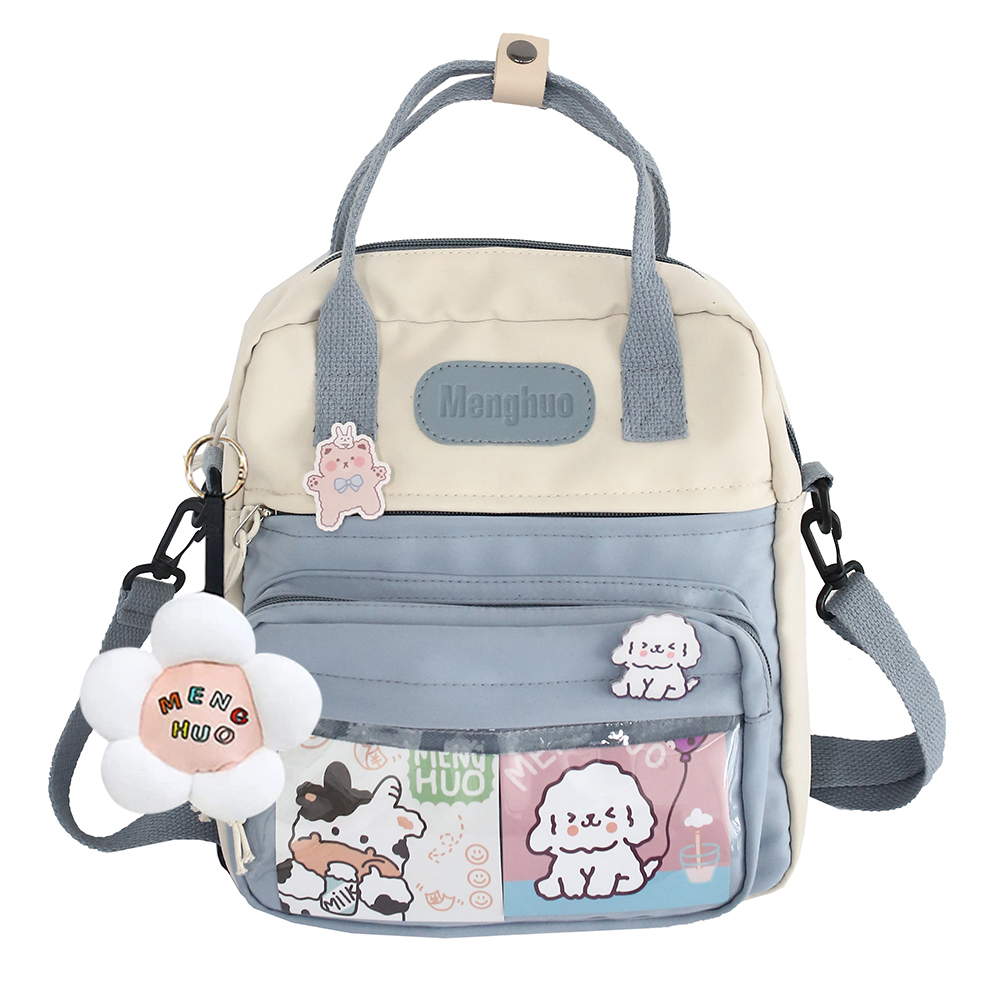 Casual Fashion Plecak Kawaii z szpilkami Kawaii i akcesoriami Torba na ramię do podróży Zakupy Szkoła studencka na prezent na świeżym powietrzu