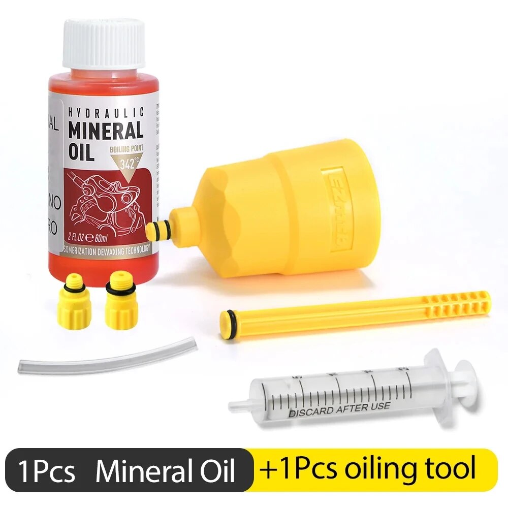60ML Fiets Rem Olie Ontluchting Kit Gereedschap Voor SHIMANO, TEKTRO, avid, Serie MTB Racefiets Rem Reparatie Tool: Black