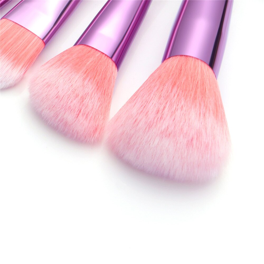 10 stuks make-up tools make-up kwasten set make-up kwasten set kristal gezichtspoeder make-up kwasten roze make-up kwast ki