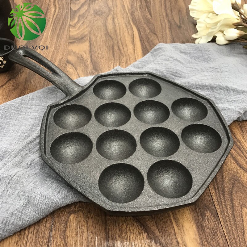 Holaroom 12 Holtes Takoyaki Pan Takoyaki Maker Octopus Kleine Ballen Bakken Pan Thuis Koken Gereedschap Keukengerei Supplies