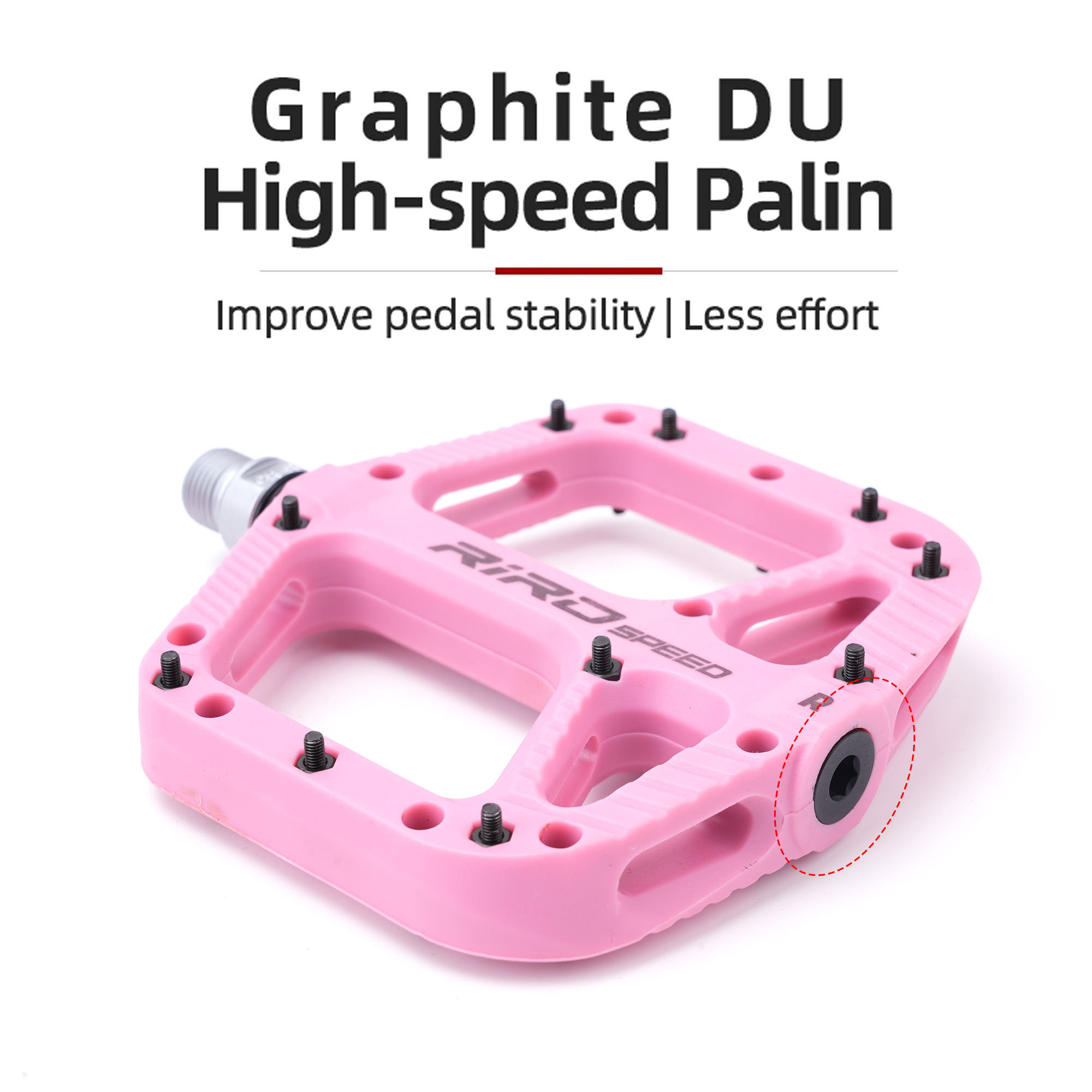 Pedales de bicicleta de montaña, rodamientos de sellado ultraligeros, pedales de bicicleta, pedales de plataforma plana de nailon para piezas de bicicleta de montaña bmx de carretera