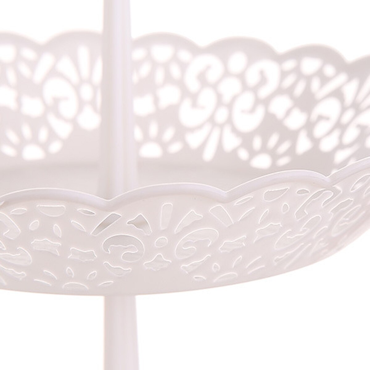 3-Tier Fruit Basket Holder Portable Countertop Serving Tray Display Platter for Desserts Snacks Candies