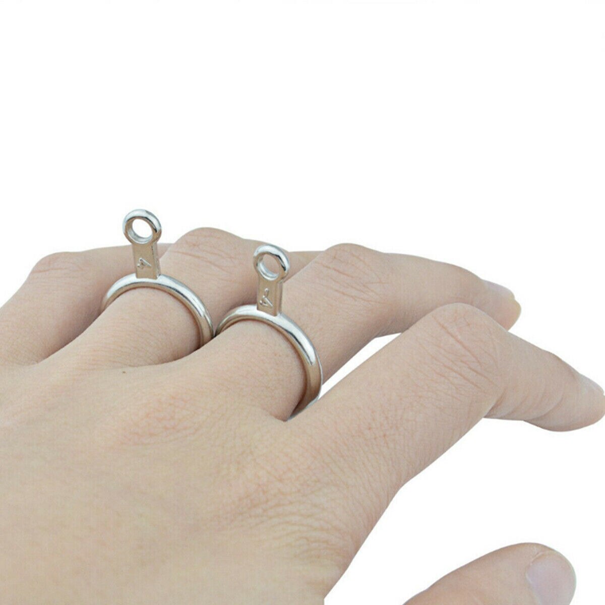 Metal Ring Sizer Set Measuring Ring with Rings Mandrel Sizer Finger Sizing Measuring Stick Ring Jewelry Tools Set