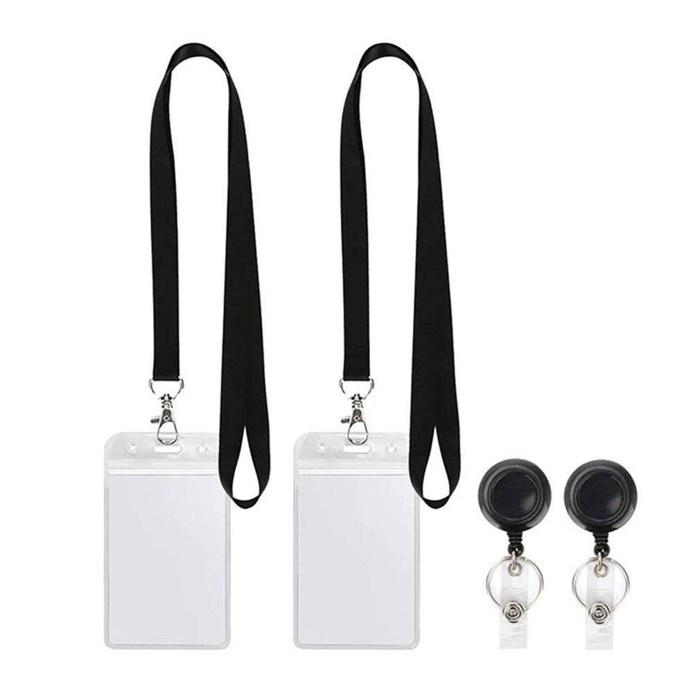 Porte-Danemark ge Rétractable avec Sangle de Cou pour Carte de Visite, Porte-Carte d'Identité, Ensemble de Danemark ges