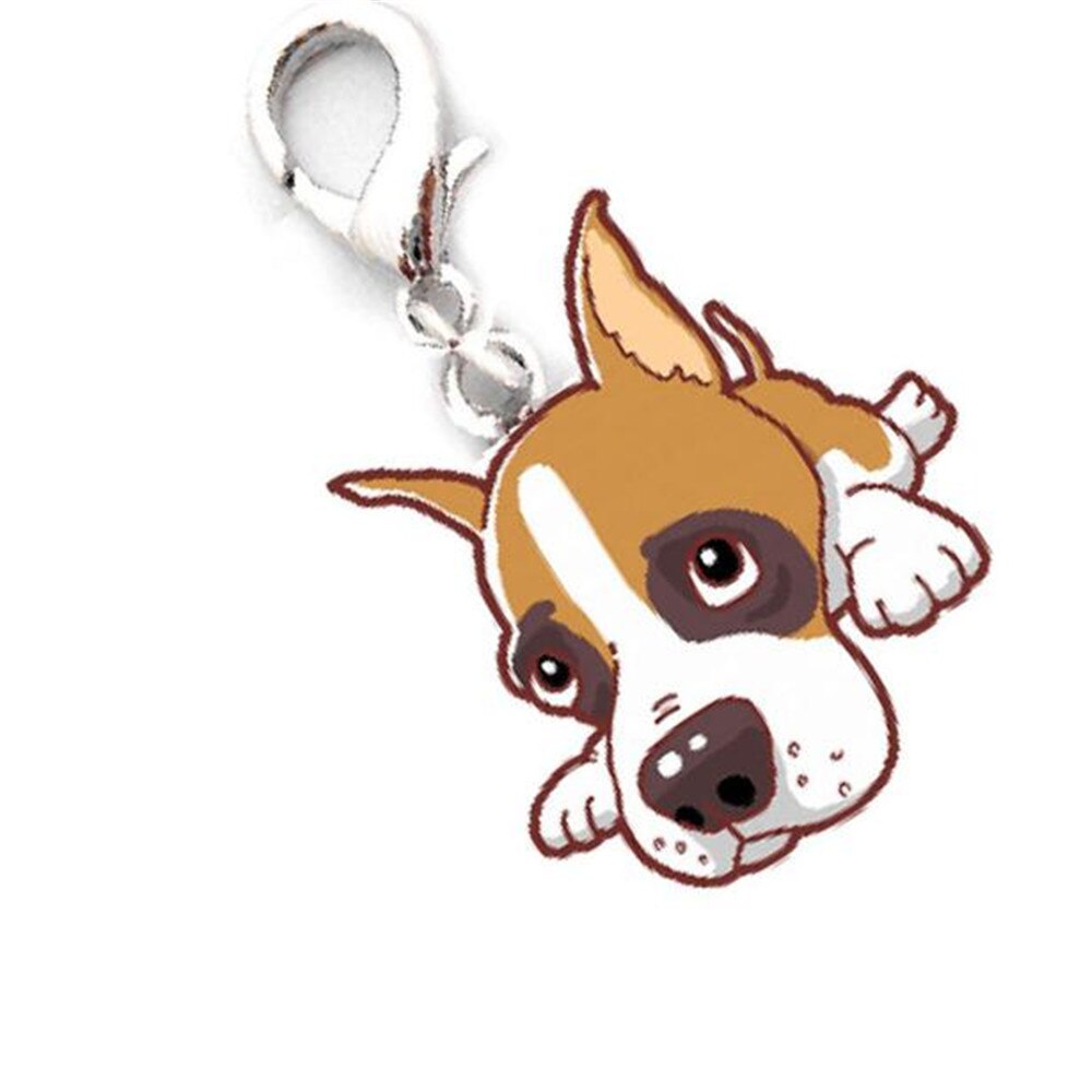Boxer perro etiqueta de disco de identificación de mascotas accesorios con esmalte Collar COLGANTE de metal para Collar 30%