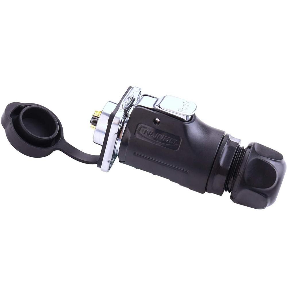 2Pin Connector, Male Plug & Female Panel Mount Socket Waterproof IP67 Fit for Furrion RV Solar Port, Grand , Forrest River