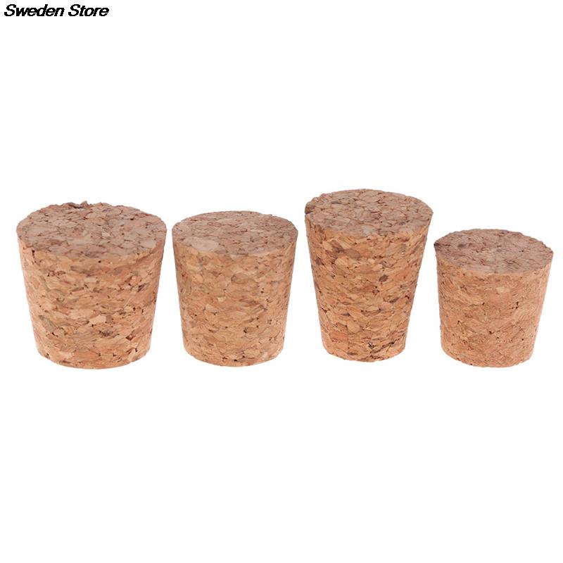 10pcs Wood Wine Glass Bottle Stopper Kettle Pudding Container Cork Cap Burette Buret Tube Lid