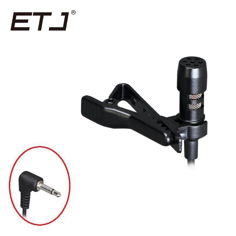 ETJ Brand Mini XLR Clip-on Lavalier Microphone Wired Condenser Omnidirectional Lapel Microphone With 3.5mm Jack 3 Pin 4 Pin 510: 3.5MM-3