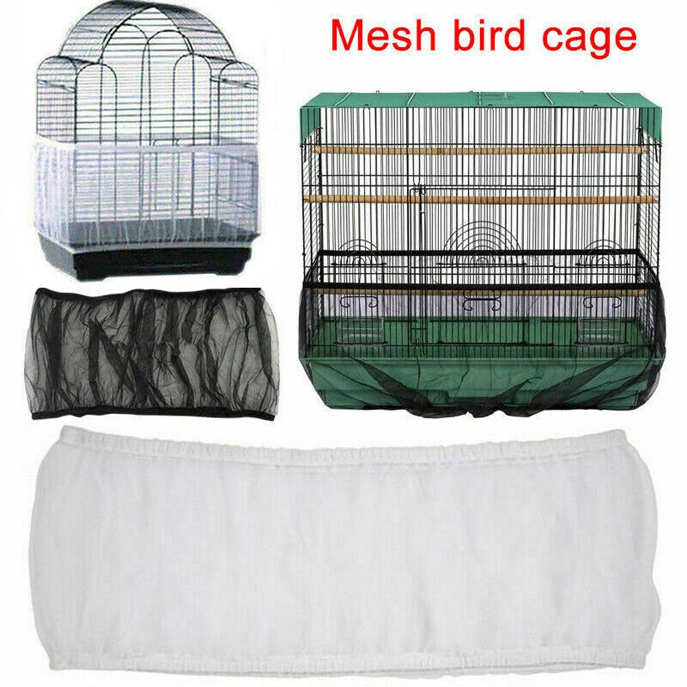 Pet Bird Bird Cage Cover Practical to use Cage Catcher Tidy Guard Cover Mesh Shell