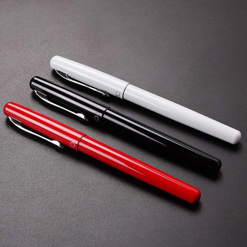 Oaso  s111 metal blæk fyldepen super fin pen spids 0.38mm rød sort blå hvid valgfri til finansiel virksomhed