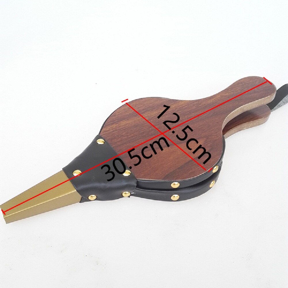 Wooden Fireplace Blower Hand Bellows Traditional Fireplace Fan Blow Fire Hand Tool Winter Indoor Outdoor Stove Fan Blower