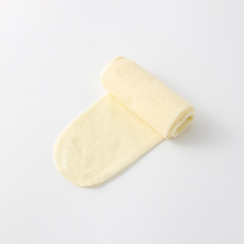 Collant per bambina in maglia estiva calza per bambini traspirante sottile stampata a stella tinta unita morbido elastico per neonato collant per bambina: 5