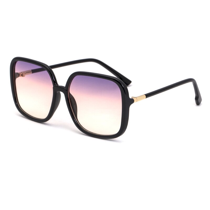 Anti-blue big box sunglasses women Korean trend sunglasses women Colorful: C7
