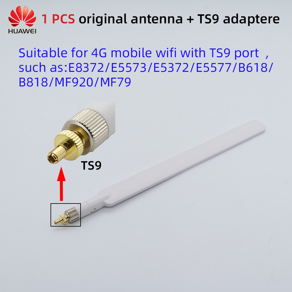 Huawei original antenne for 4g lte ruter ekstern antenne for huawei  b593 e5186 b315 b310 b525 b612 b715 b316 b311: Med  ts9 adapter