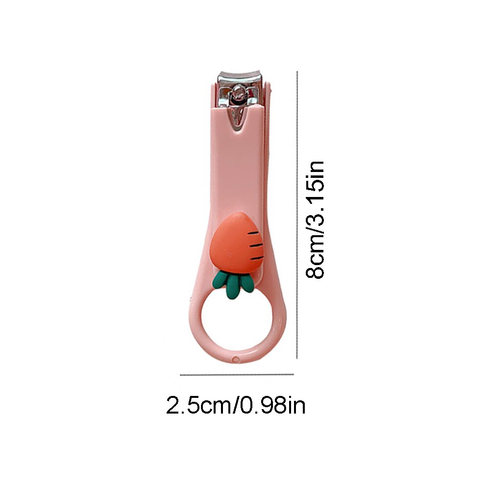Coloré dessin animé fruits avocat coupe-ongles coupe-ongles en acier inoxydable manucure tondeuse coupe-ongles outils d'art des ongles pour les enfants