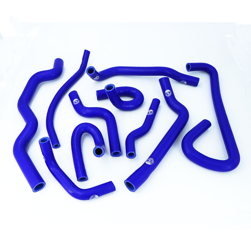 Silikoni jäähdyttimen letkusarja renault clio i/williams  r19 16s/16v f7p 1.8l 1988-1997 (10 kpl) punainen/sininen/musta