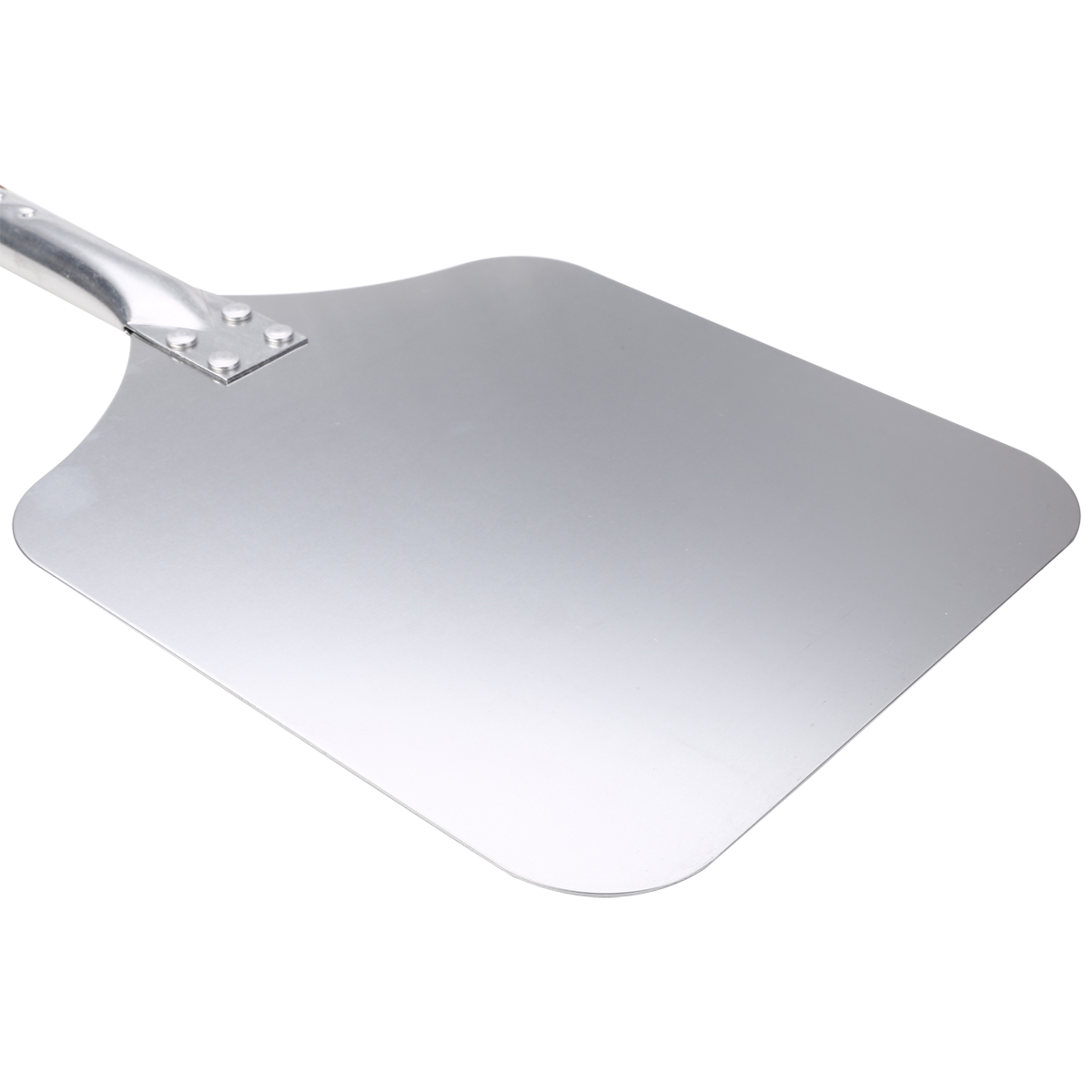 58cm træ og aluminium pizza skræl skovl firkantet pizza lift pizza cutter drejer til køkken bageværktøj