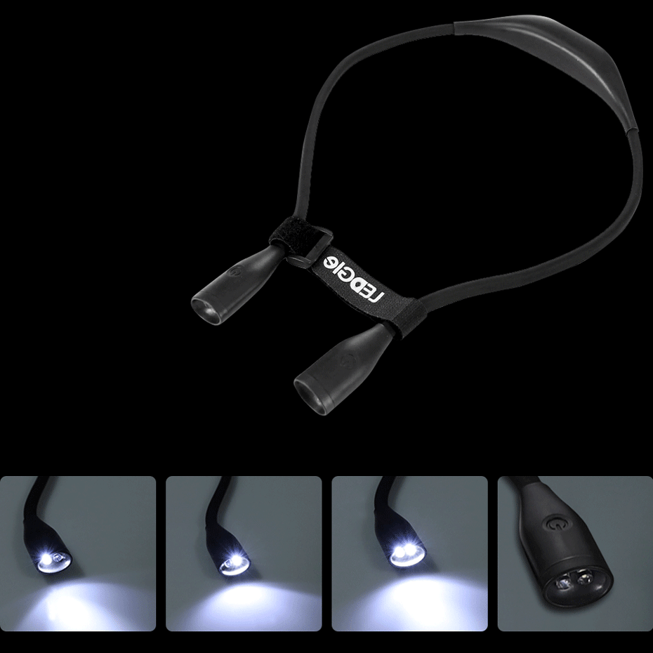 Ledgle Lichtgewicht Boek Licht Flexibele Handsfree Lamp Oplaadbare Leeslampjes Led Nachtlampje Zaklamp Lampe