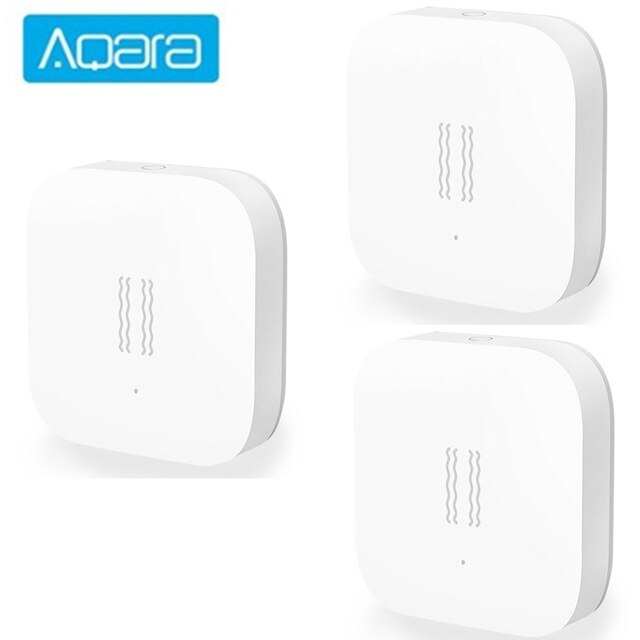 Aqara-Sensor de movimiento inteligente, alarma de detección de vibración, Monitor Zigbees ensor, Sensor de hogar inteligente: 3PCS