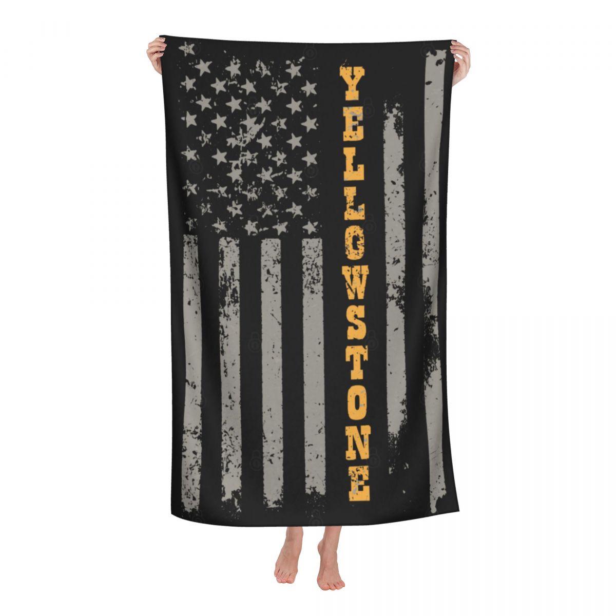Yellowstone Grote Badhanddoek Snel Droog Strand Sjaal Badhanddoek Voor Zwemmen Badkamer Thuis Unisex, 52in X 32 In: 4