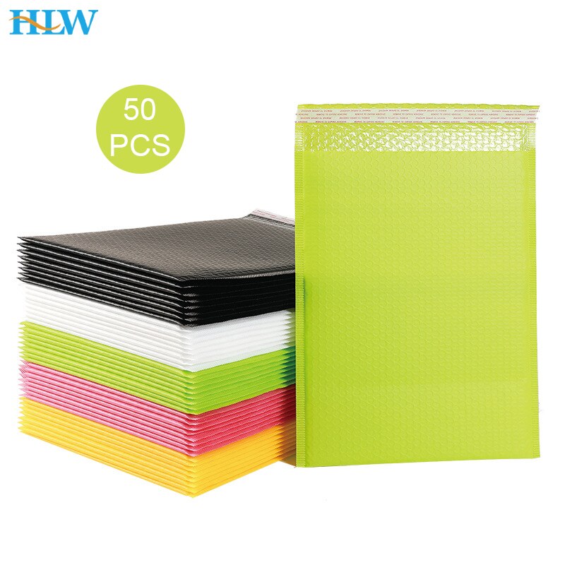 50 sztuk różbyć winnym koperty bąbelkowe Poly bańka poczta samego siebie foka koperty z podszewką torby na prezenty kolorowe opakowania torby kopertowe na książkę