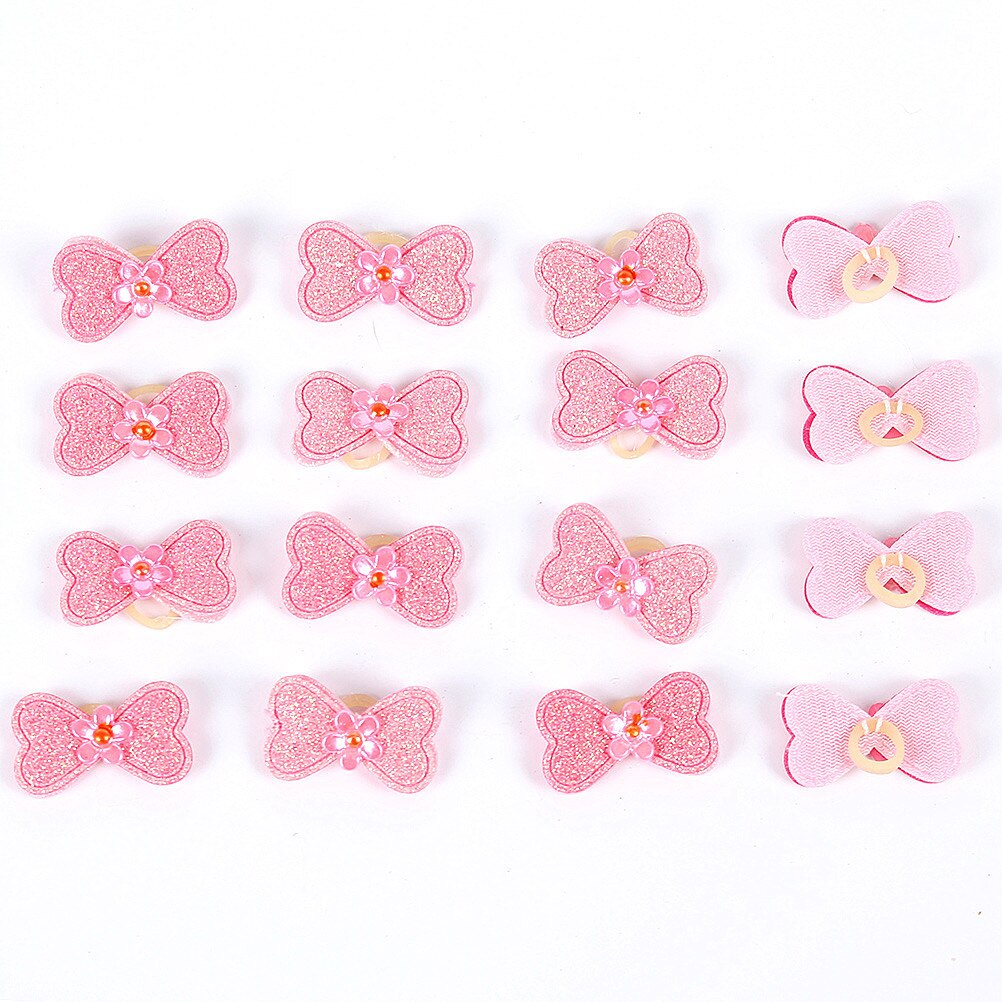 12Pcs Pet Bows Hond Haar Strikken Voor Puppy Yorkshirk Kleine Honden Haaraccessoires Grooming Bows Elastiekjes Hond Bows dierbenodigdheden: AI-21032404C6