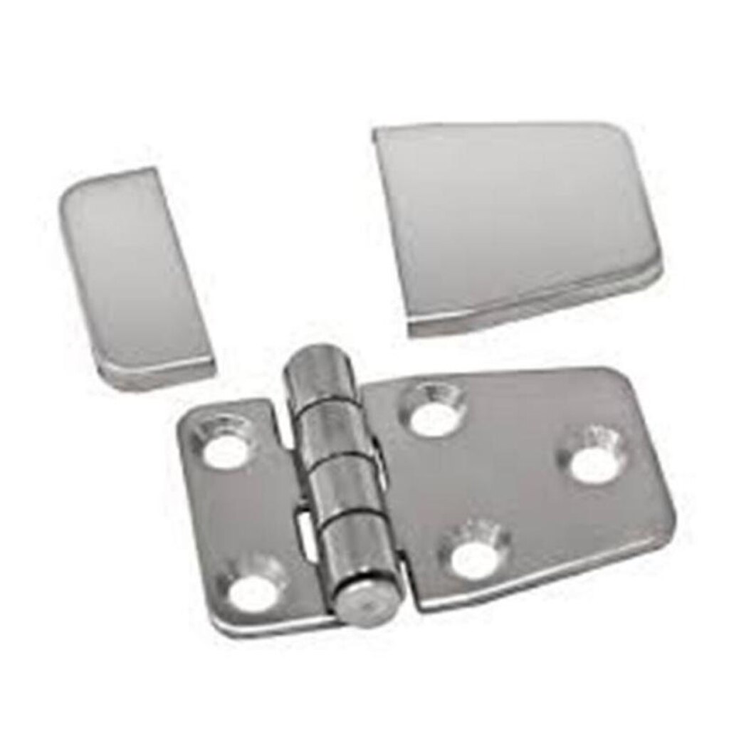 Marine Boat Strap Hinge- Door Shed Box Chest Strap Hinge & Cover- Stainless