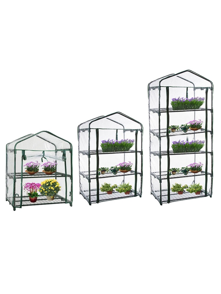 1.2m Portable Home Tunnel Greenhouse Mobile Mini Greenhouse Greenhouse Plant Insulation Ventilated Cold Cover