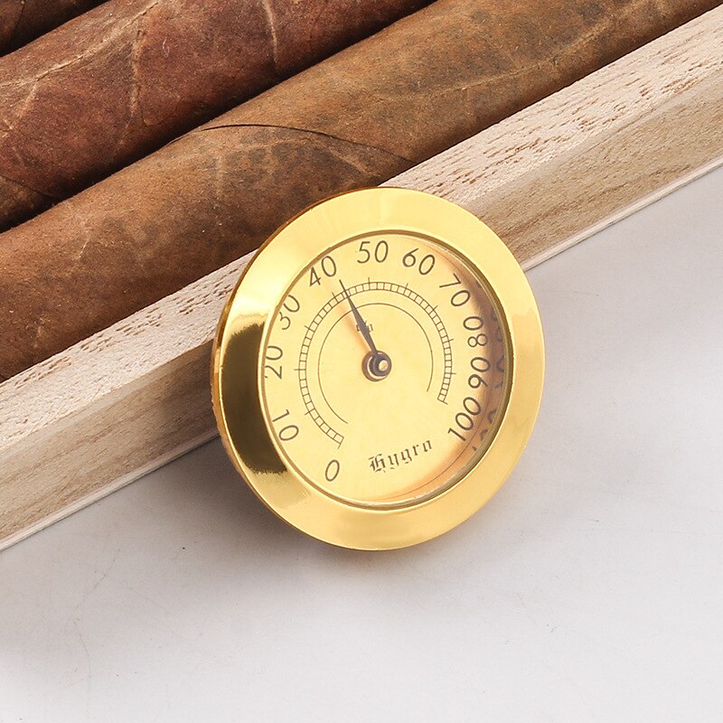 Precision Cigar Hygrometer Accurate Portable Mini Mechanical Humidor Hygrometers Round Humidity Detector Accessories For Cigars