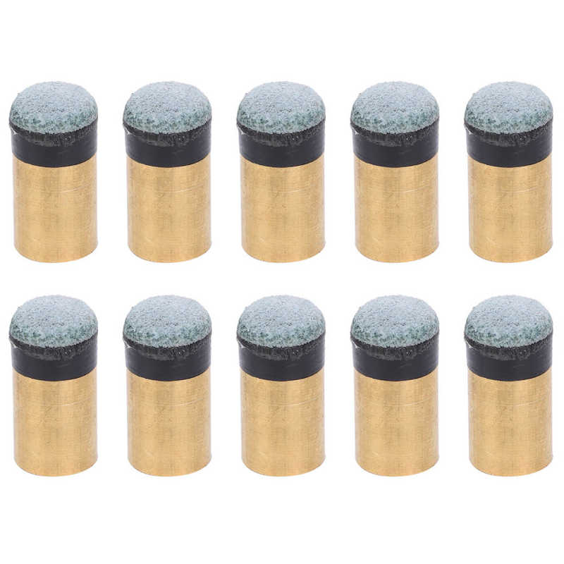 Biljardspets biljard snooker pool pole tip reservdelar skruvade koppar pu läder: 10mm