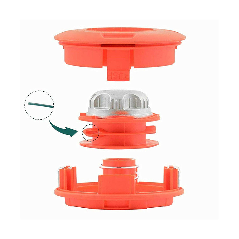 Double Spool Trimmer Line Strimmer Trimmer Head Outdoor Alloy Universal Twister Bump Feed Line Trimmer Head Whipper