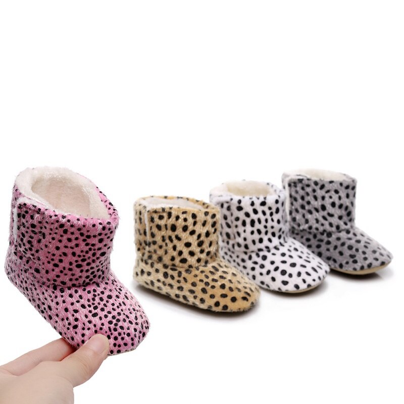 Baby Winter Warm Bont Snowboots Babyslofjes Anti-Slip Baby Jongens Bootie Schoenen 0-18M B