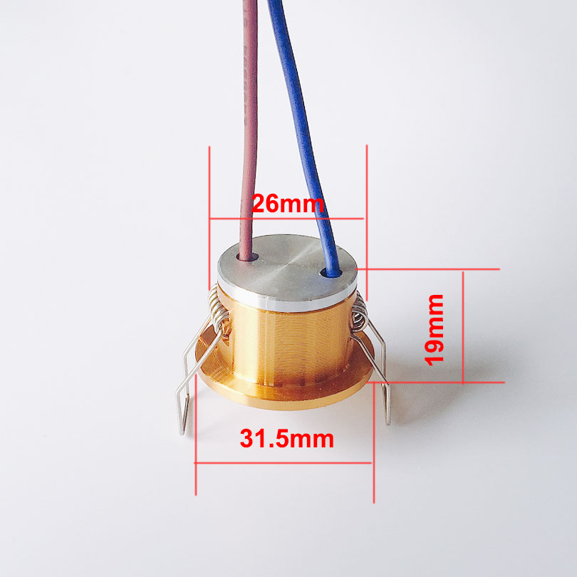 5 stk. mini ledet-downlight 3w kolbe-lamper til innfelt skap, dimbar 220v 230v dc12v spotbelysning til soverom, kjøkken, innendørs