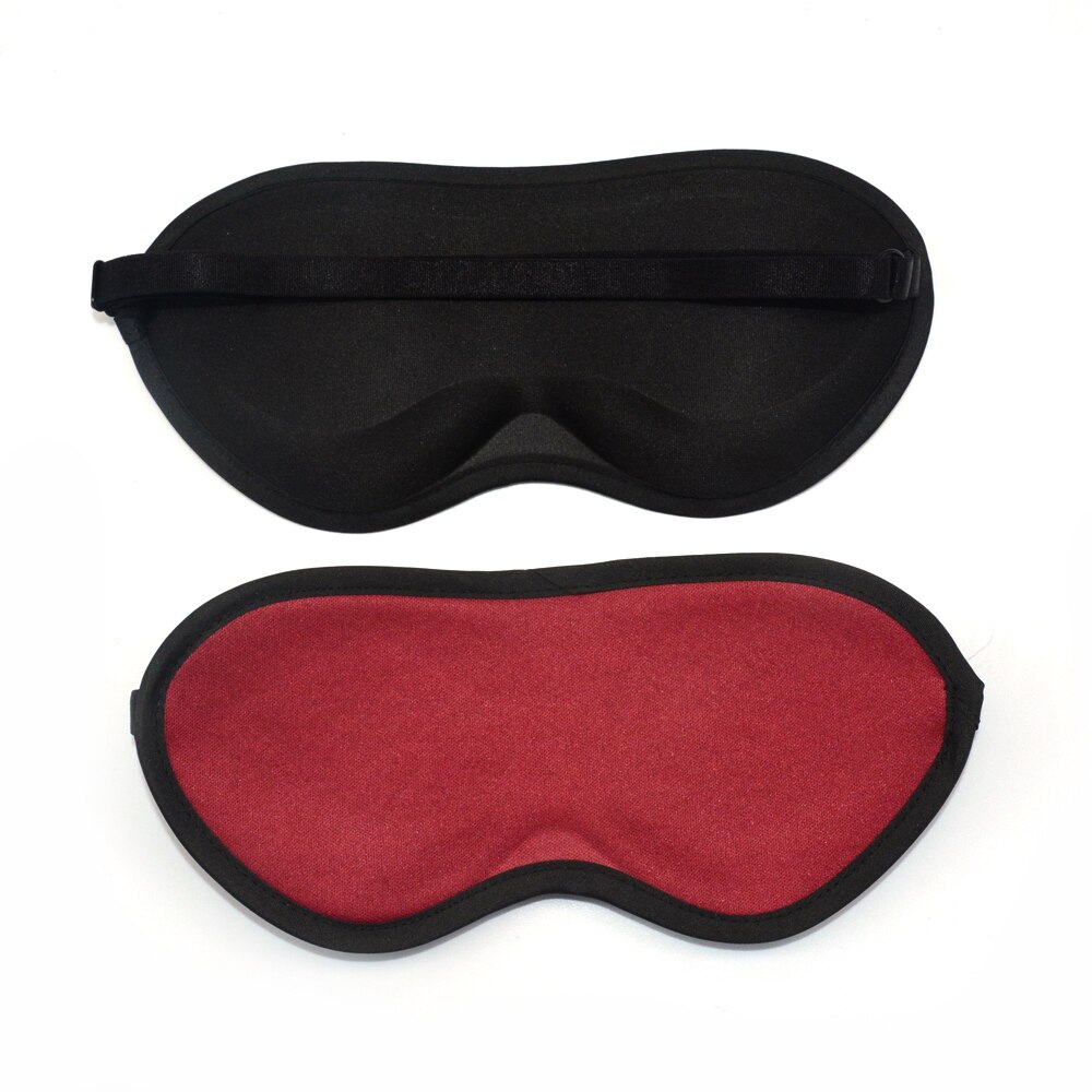 Masque de nuit pour les yeux, bouchons d&#39;oreilles, bande pour couvrir les yeux, réduction du bruit, mousse de sommeil: Red Eye Mask