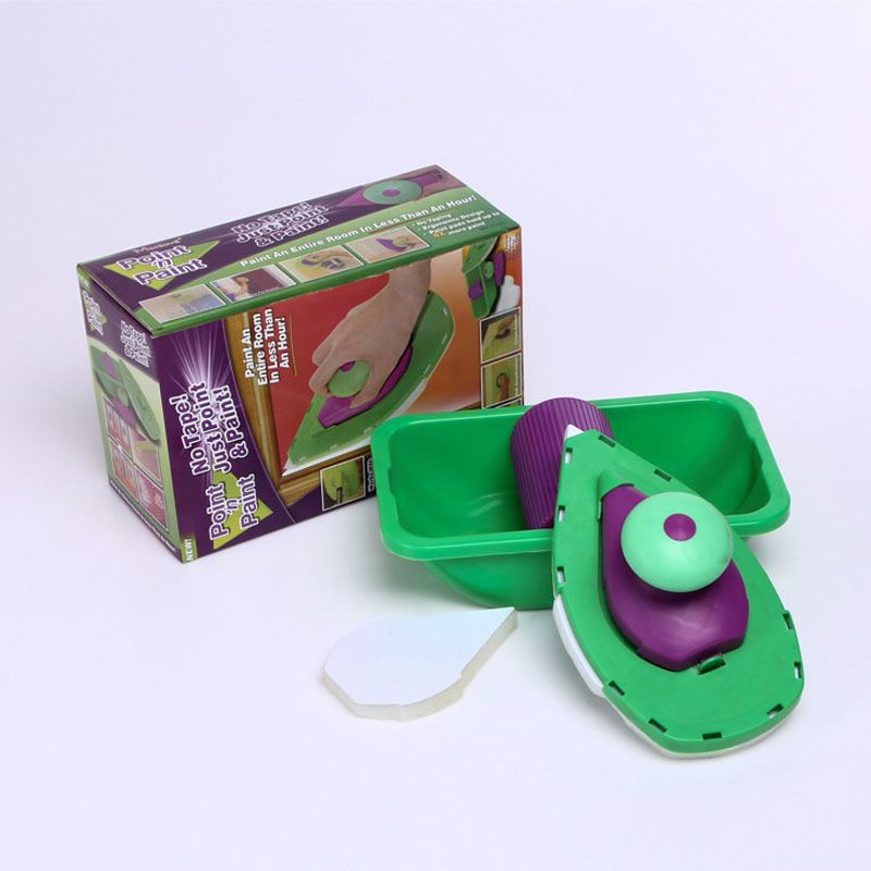 Multi-function Paint Roller Tray Sponge Pads Handles Kits Home Painting Brush Wall Corner Decor Paint Pad DIY Hand Tool