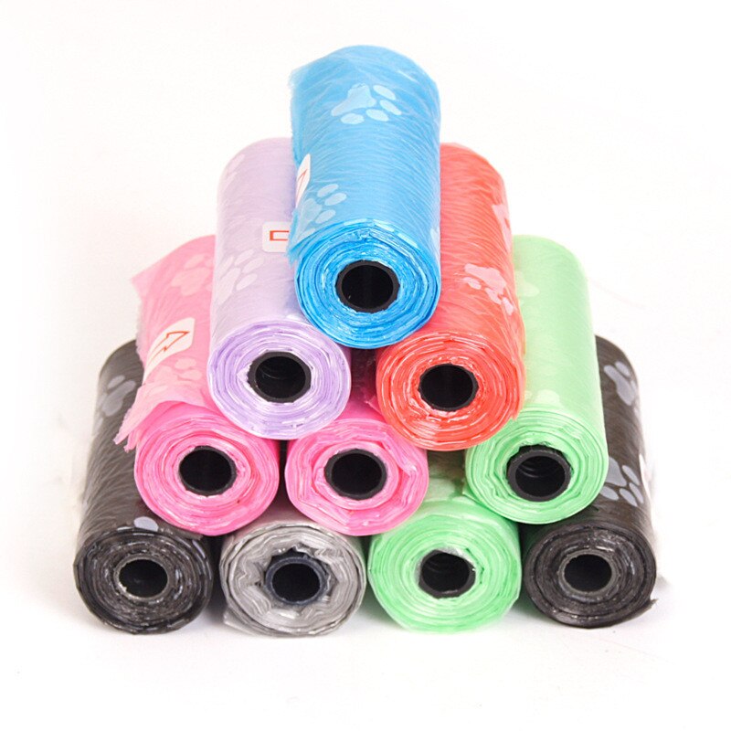 Sac de merde pour chien, sacs poubelles pour déchets d'animaux de compagnie, sac de nettoyage biodégradable, ramassage de déchets, produits pour chiens