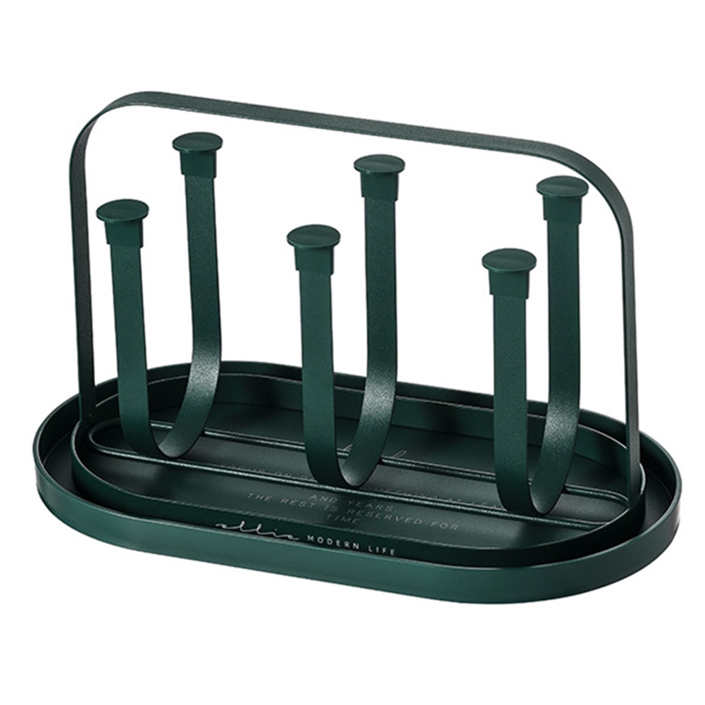 Cup Drying Rack Kitchen Supplies Multi Purpose Glass Drying Holder Organizer Stand For 6 Cups
