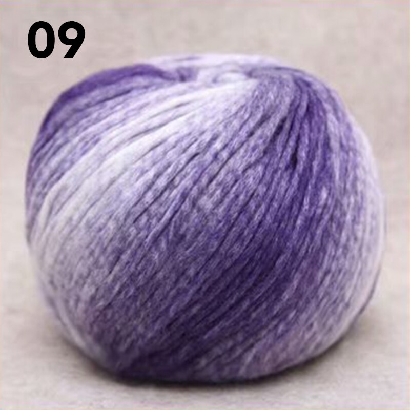 140g/ kuglegarn til strikning omkostningseffektiv høj filament uld plysgarn sweater hat tørklæde anti-pilling hækling: 09