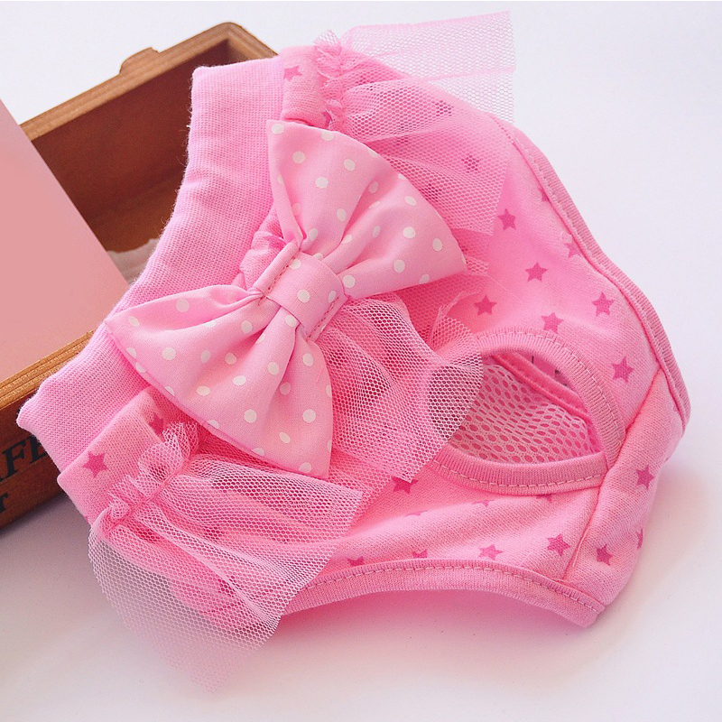 Pet Dog Sanitary Physiological Pants Diaper Washable Female Dog Shorts Anti-harassment Safety Panties Underwear Pet Briefs