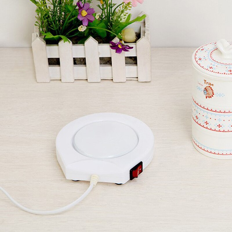 Warmer Heater Pad Elektrische Aangedreven 220V Witte Elektrische Aangedreven Cup Warmer Heater Pad Koffie Thee Melk Mok Kantoor Keuken huis