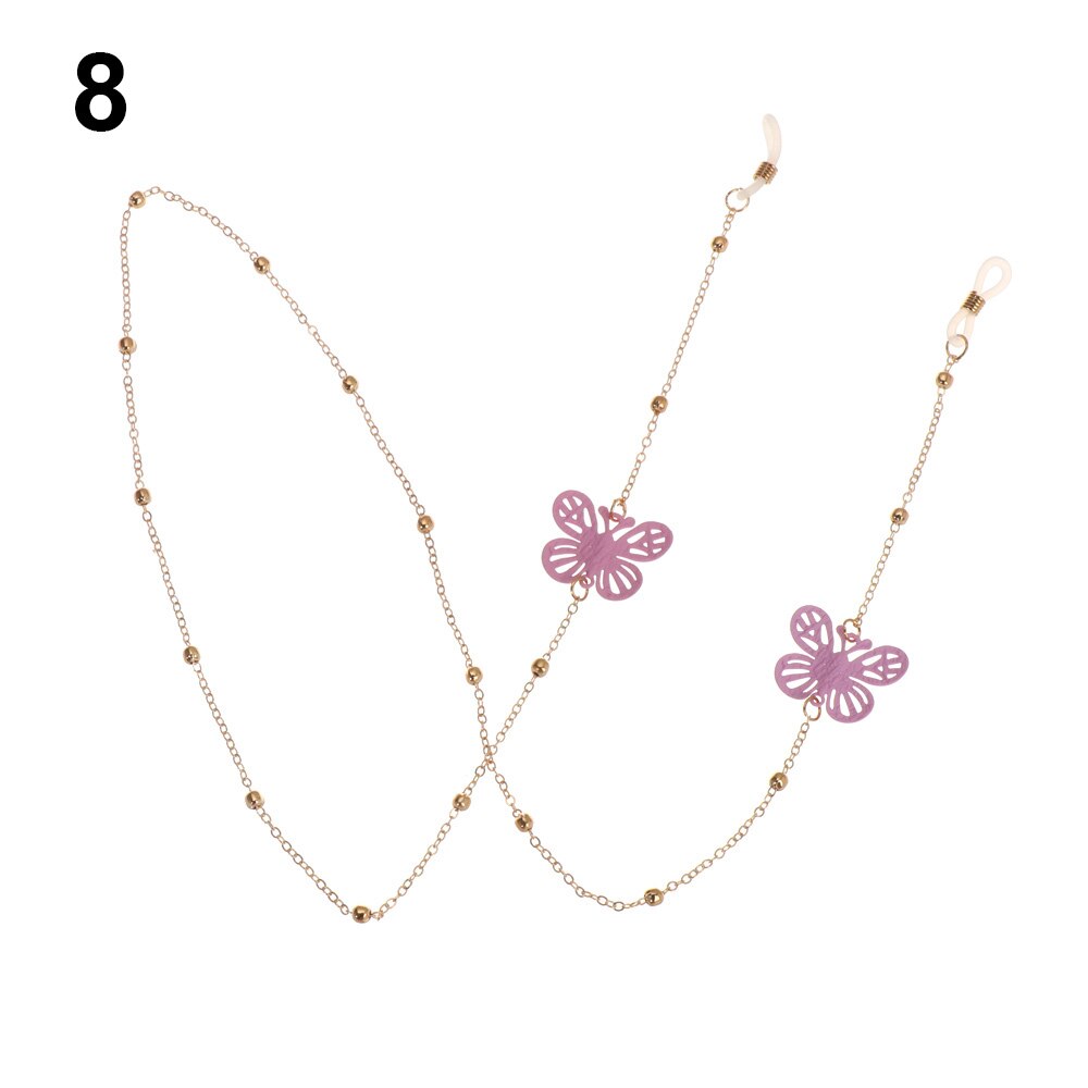 1Pcs Brillen Strap Leesbril Opknoping Ketting Zonnebril Bril Holder Neck Cord Bril Anti Slip Metalen Ketting: 8