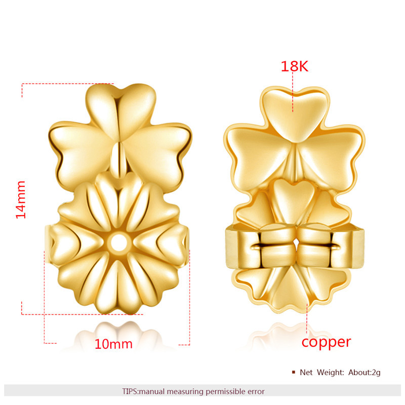 Neue magie herz schmetterling clover Ohrring lift Rücken Unterstützung Hypoallergen Ohrringe Lift Heber Passt Alle Post Ohrring