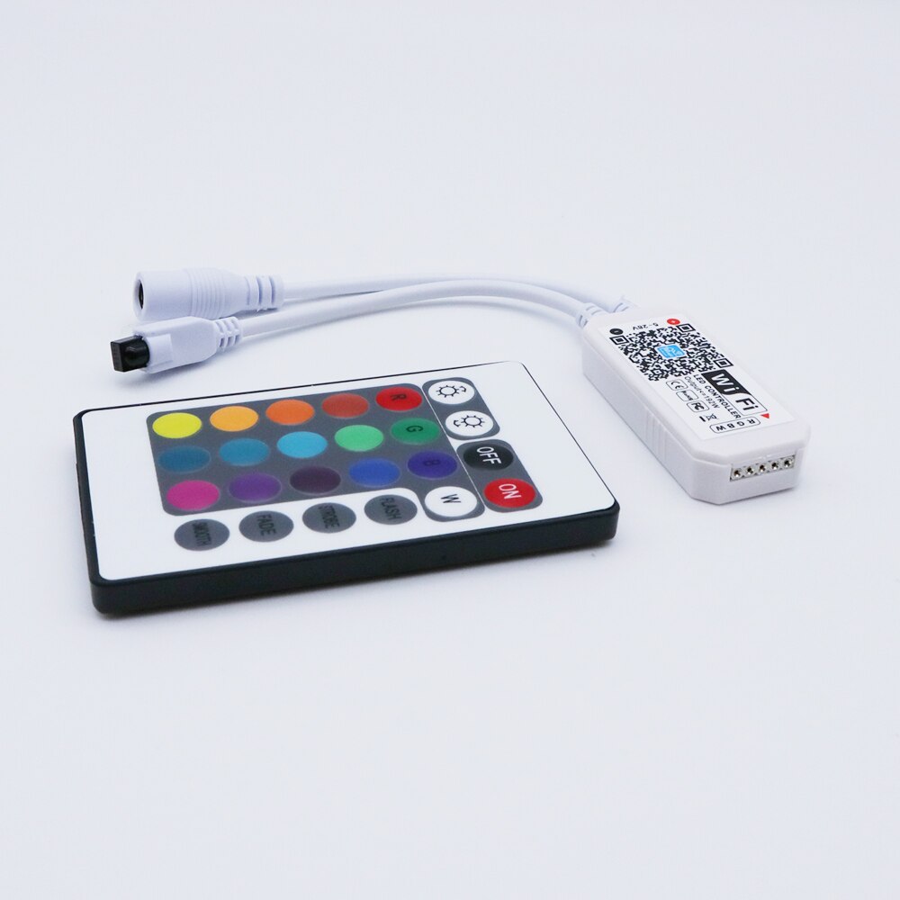 5-24V Mini WiFi RGB RGBW LED Controller With 24Key Remote APP Control For RGB RGBW RGBWW LED Strip Lights