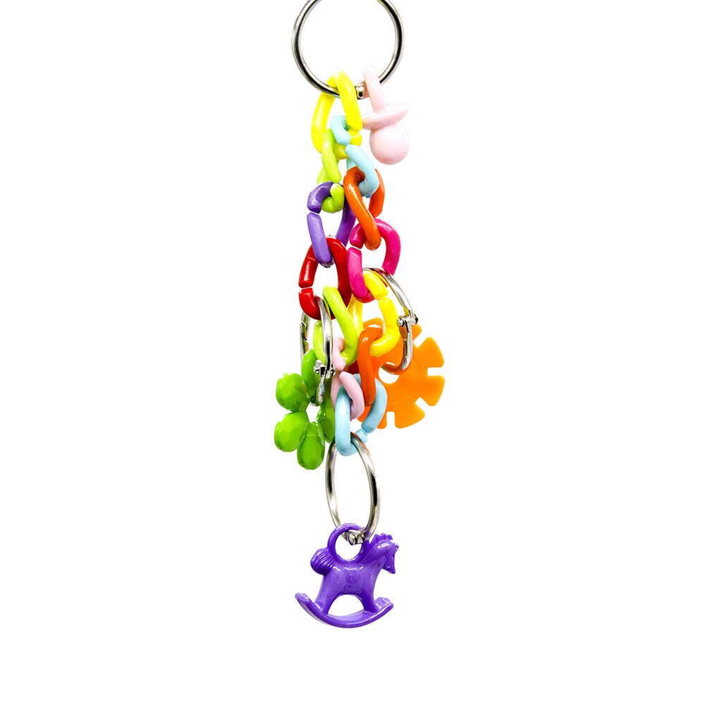Ebaokuup-Juguetes para morder para loros, jaula de juguete para pájaros, accesorios hechos a mano, suministros para pájaros, speelgoed vogel para cacatúa, pájaros amorosos: 7