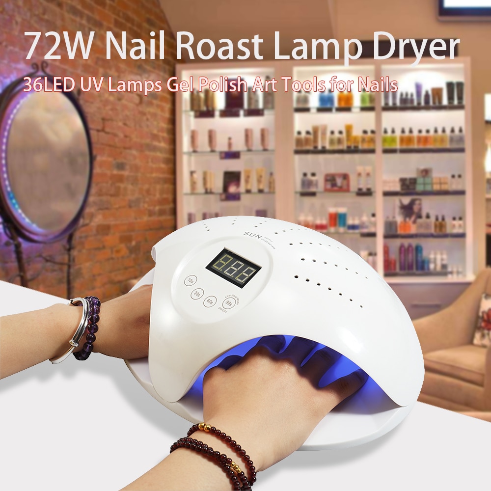 ZON 48 W/72 W Dual LED UV Lamp Droger UV LED Lamp Nagel Gel Lamp Droger Lampa Led manicure voor Alle Gels Nail Kit lampara